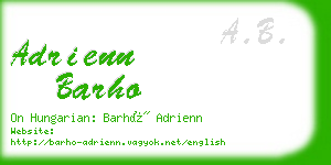 adrienn barho business card